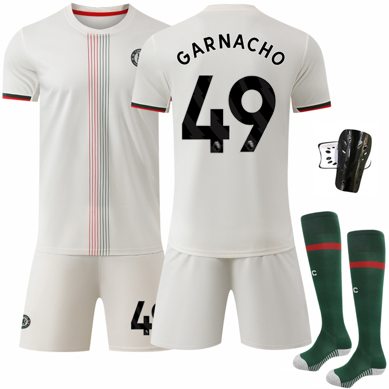 Camiseta de Fútbol de Chelsea 2526, Visitante, 17 Gana Chau, Club Chelsea, Número 10 Palmer, Camiseta de Fútbol Gana Chau