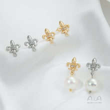 ��ɫ14K������ʯ�y���Sβ�����h��ᔕr��diy�������Ʒ�������