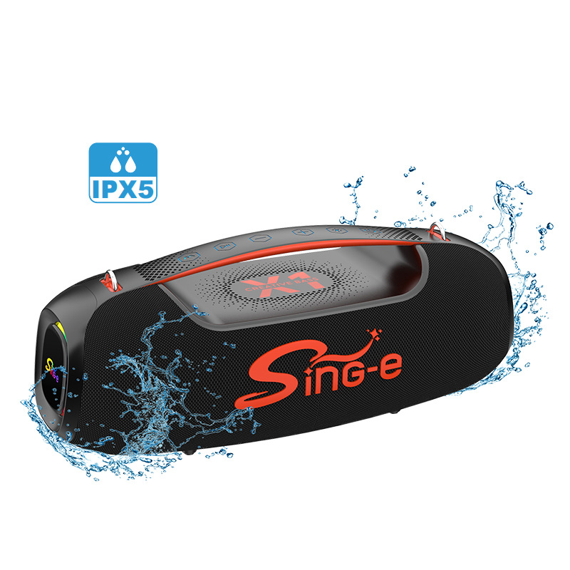 Altavoz Bluetooth ZQS-L21 con doble bocina, portátil recargable RGB, ideal para exteriores y fiestas