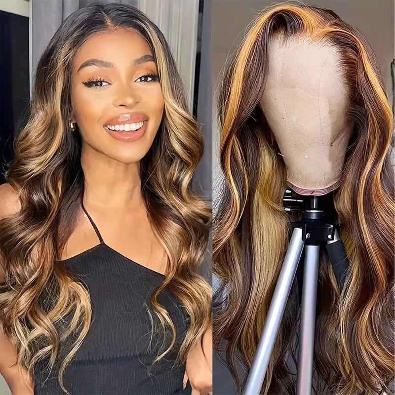 Xinqin front lace hair African foreign trade Women's wig mid-length long roll African fashion large roll full head cover
