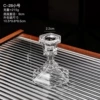 Hexagonal, glass, small