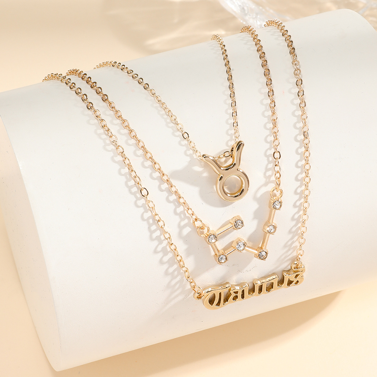 1 Set Quantity Casual Streetwear Constellation Alloy Inlay Zircon Women's Necklace