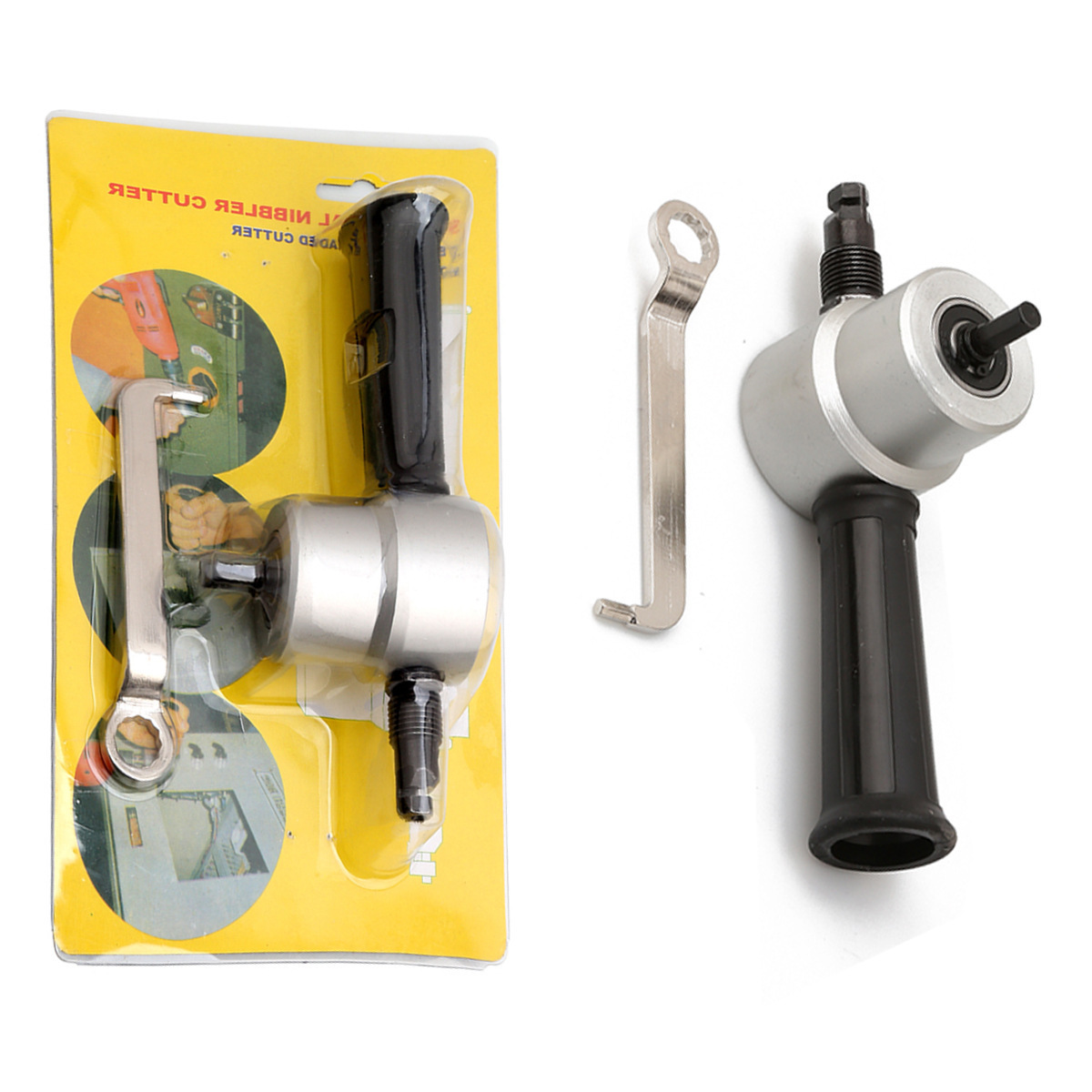 跨境双头金属薄板切割器 铁板切割锯 电剪刀曲线开孔手电钻套装