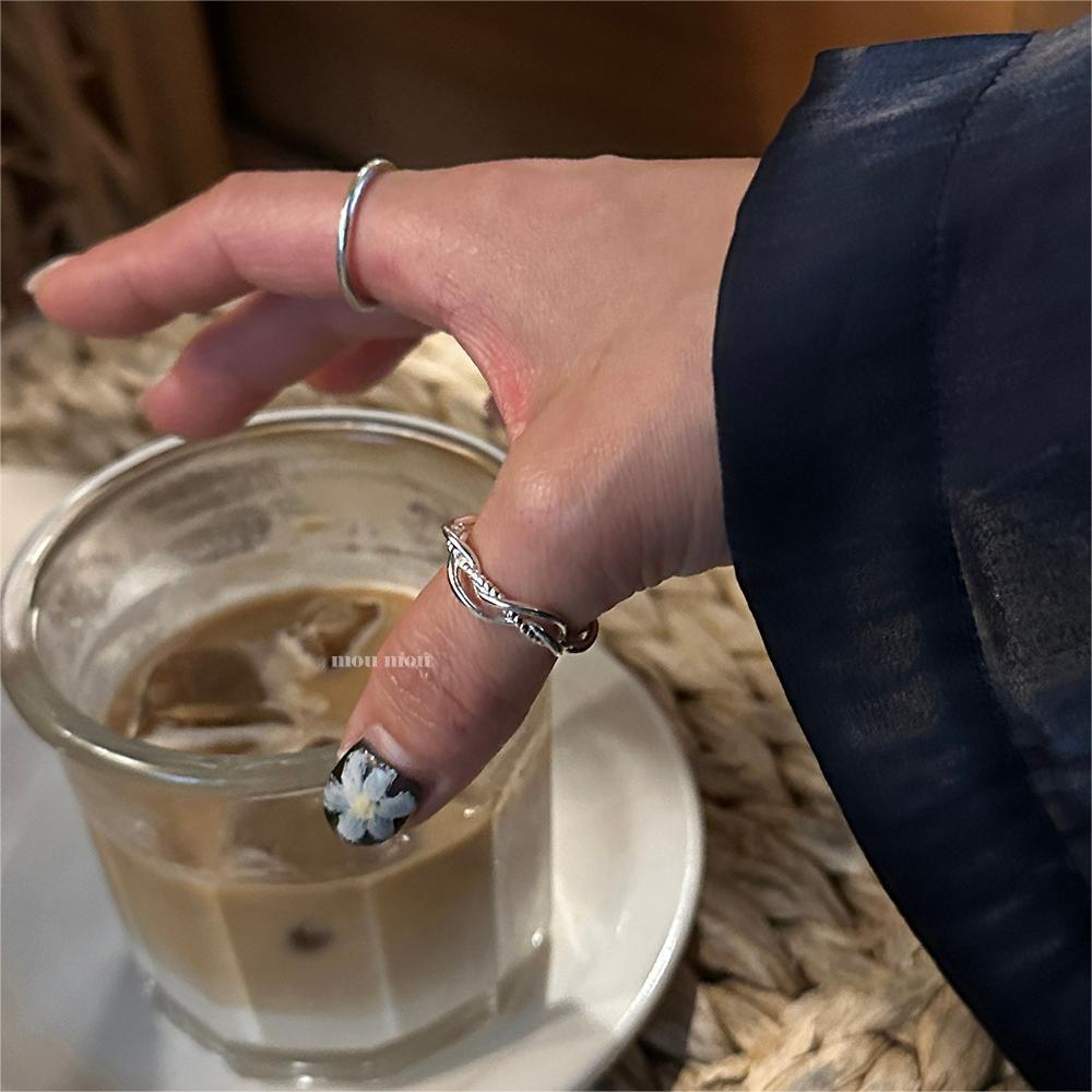 6g Weight Open Rings Classification 1 Piece Quantity Holiday, Travel, Daily Occasion 925 Sterling Silver Material Heart Shape Pattern Women's Gender Casual, Elegant, Streetwear Style 925 Sterling Silver Heart Shape Open Rings 8