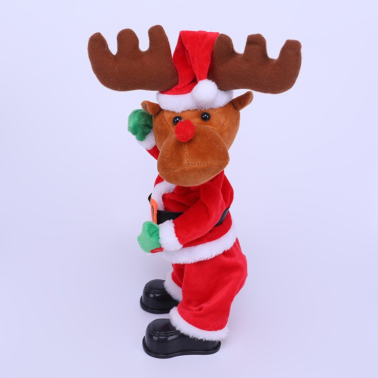 Papá Noel eléctrico música decoración navideña muñecas decoración navideña decoración navideña juguetes