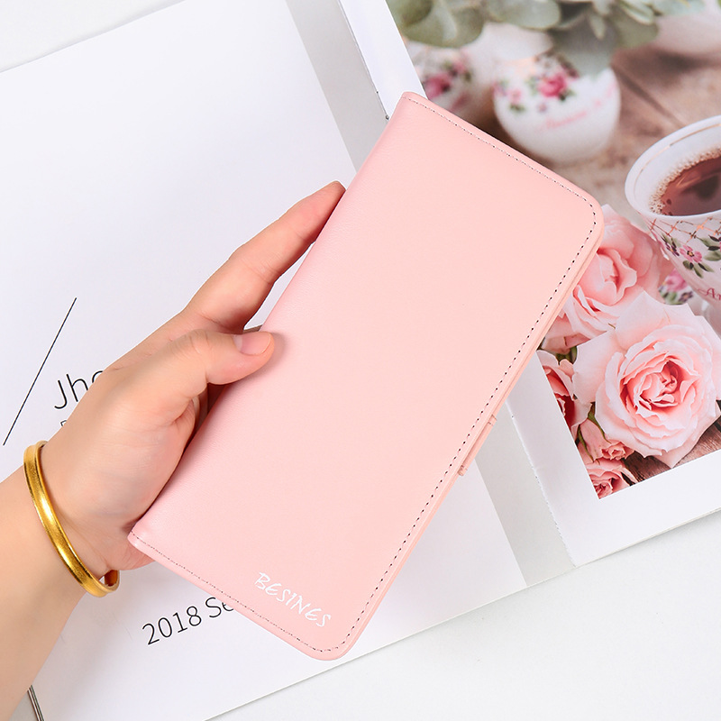 Comercio exterior transfronterizo de moda larga billetera de cremallera de gran capacidad bolsa de tarjetas bolsa de documentos bolsa de billetera