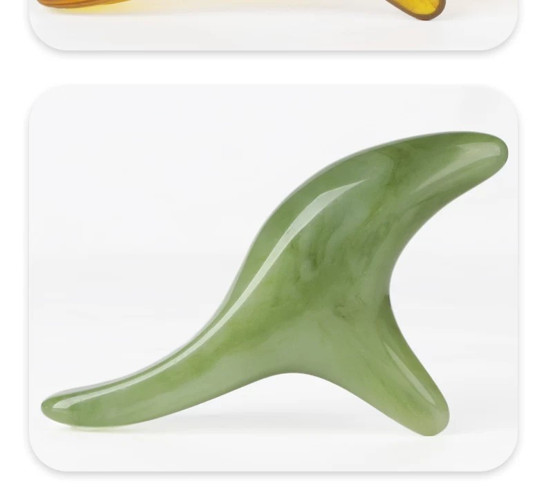 Sandalwood Triangle Bird Gua Sha Acupoint Massage Stick Full Body Facial Foot Tool Natural Resin preparation