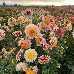Dahlia Bulb Wholesale and Retail Perennial Sweet Potato Flower Double-Petaled Garden Potted Bulb Florals for All Year Round Planting