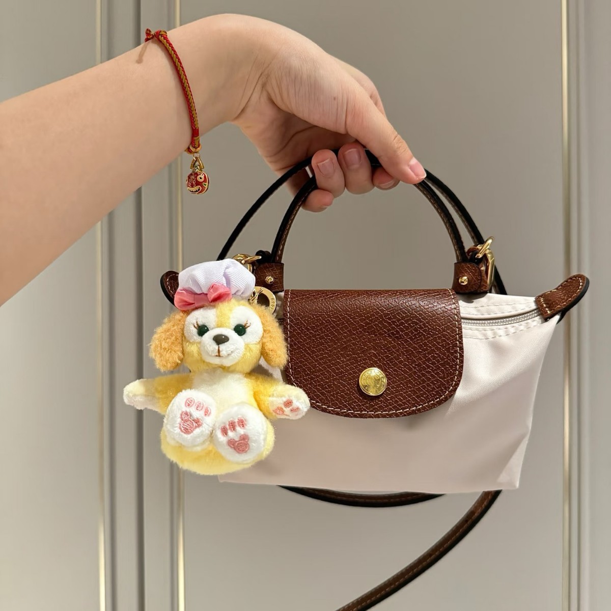 Longchamp Mini Dumpling Nylon Çanta - Qadın Crossbody