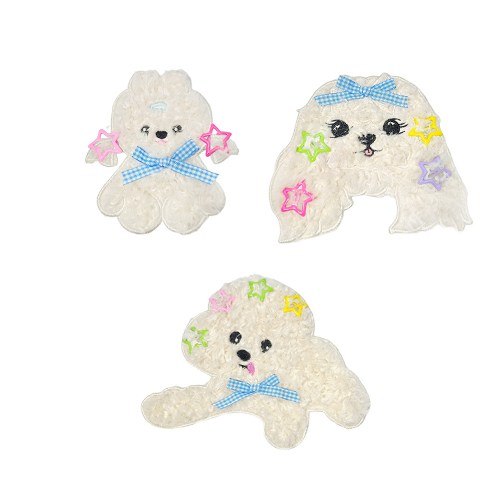 Parche Bordado de Perro – Dibujos Animados para Ropa, Bolsas y Accesorios Otoño-Invierno