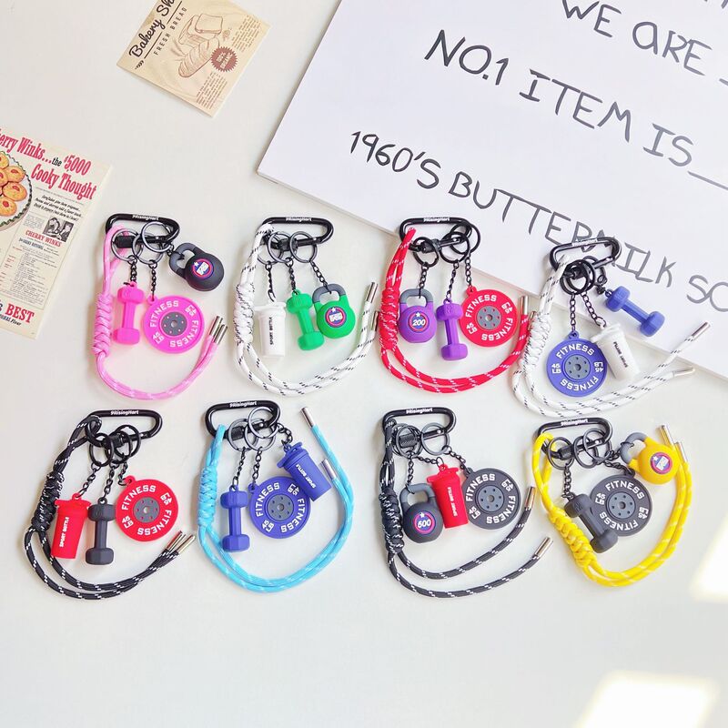 New creative sports style miu style bag pendant color braided rope backpack accessories female key chain decoration accessories