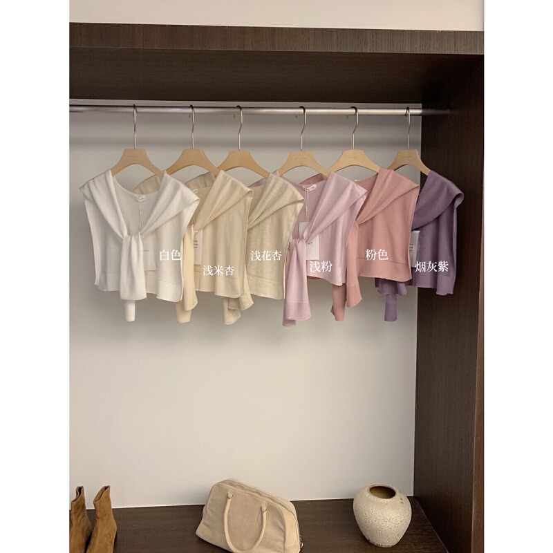 [Miss Genuine Store] Korean Style Popular Korean Style Versatile Knitted Shawl Women's Clothing 2053