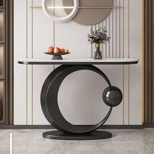 New American-Style Slate Console Table, Light Luxury Wall-Mounted Console Table, New Chinese-Style Console Table, Living Room Console Partition Cabinet
