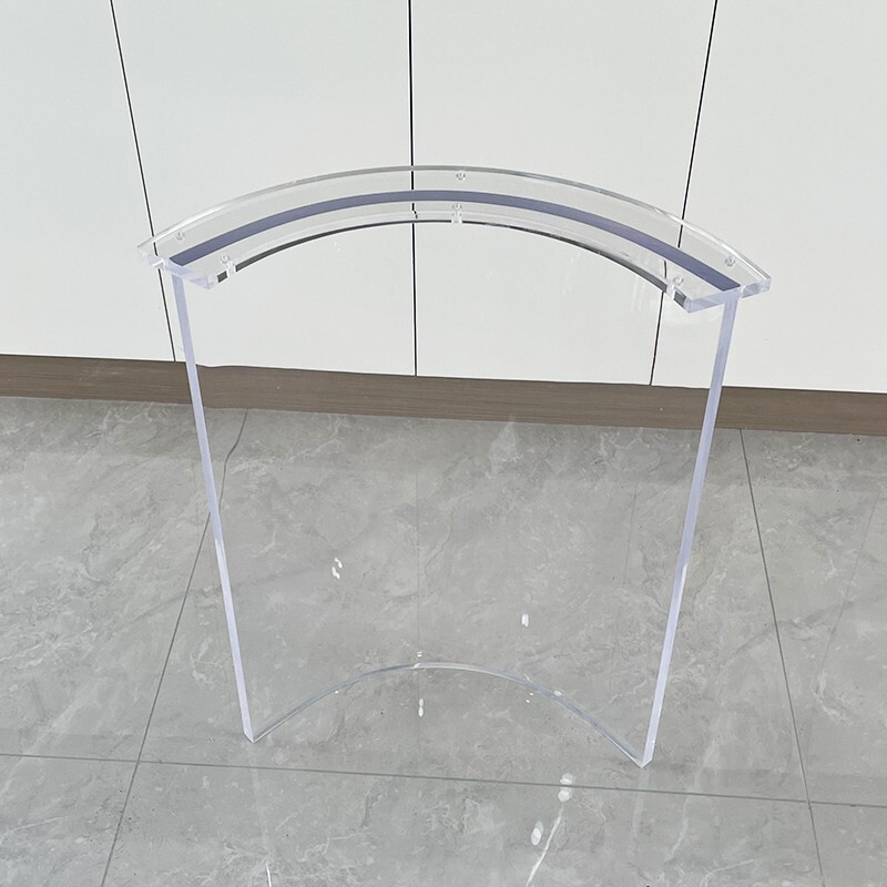 アクリルのテーブルの足は足の円弧の島の台のテレビのテーブルの足のテーブルのテーブルの岩板の支柱の茶のいくつかの石の紋様のテーブルの角を支えます。|undefined