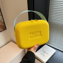 外贸女包新款时尚女士手提化妆包硅胶防泼水化妆箱糖果色行李包