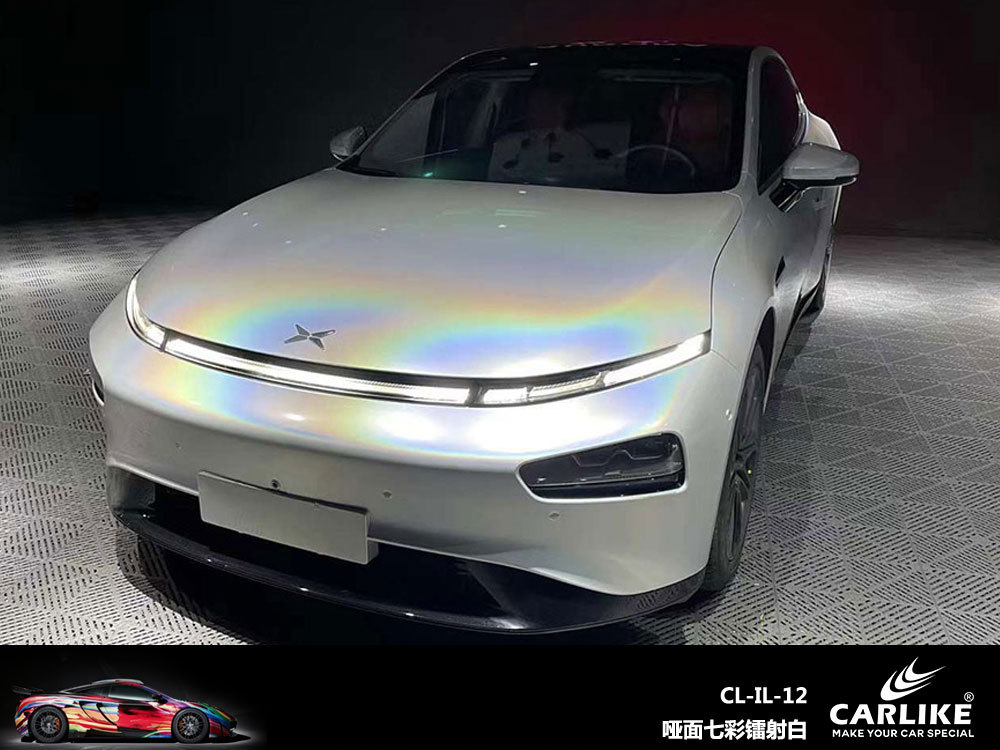 Carlake colorido láser coche cuerpo cambio de color película color mágico camaleón coche película brillante láser blanco coche cambio de color