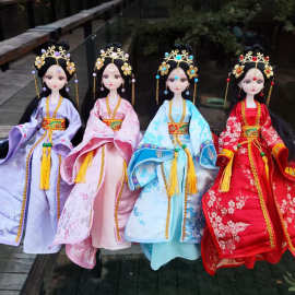 古风汉服可换装娃娃中国风大红娘娘娃娃公仔玩偶古装仙女女孩玩具
