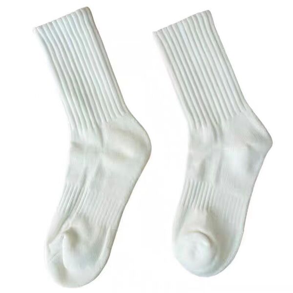 Winter white demi-season breathable sports knee socks