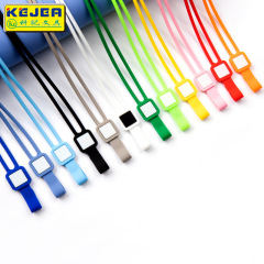 科記卡套掛繩硅膠繩絲印吊牌掛繩工作證胸牌掛脖繩胸卡工作牌LOGO