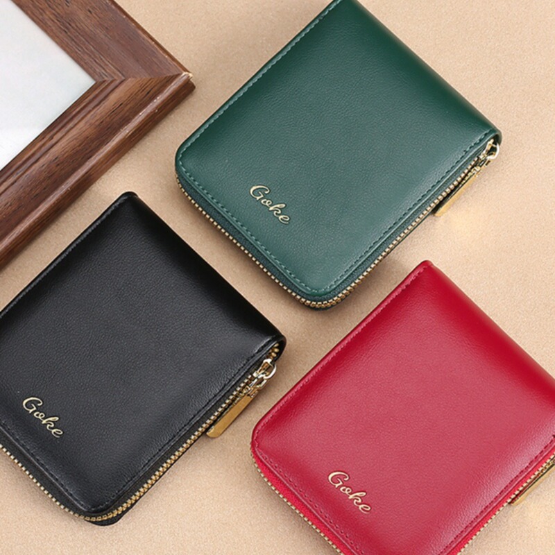 Wallet Men's Short Fashion Multi-card Holder Youth Wallet Horizontal Zipper Buckle European and American Students Multi-compartment Wallet Wallet Men's Short Fashion Multi-card Holder Youth Wallet Horizontal Zipper Buckle European and American Students Multi-compartment Wallet