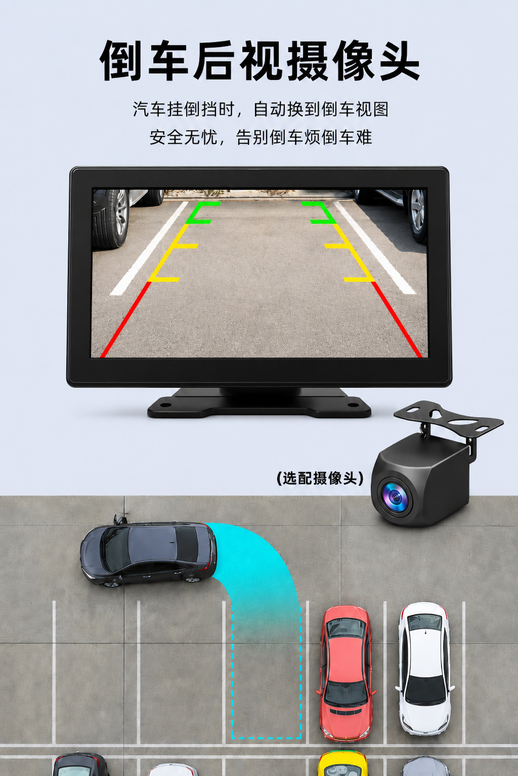 Cross-Border New Model 9inch Wireless Carplay Portable Car Navigation Device Multimedia Bluetooth Mp5 Player