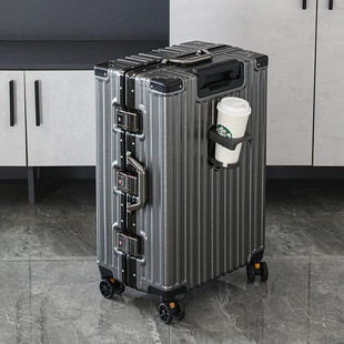 Large Capacity Suitcase for Women 20inch Suitcase with Universal Wheels Trolley Case for Men Password Leather Suitcase Urban Fun and Wild Style