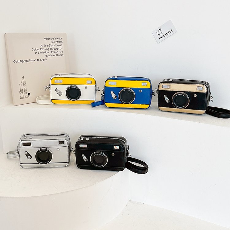 Fashionable camera, equipment bag, trend brand shoulder bag, small bag, Korean style, internet celebrity