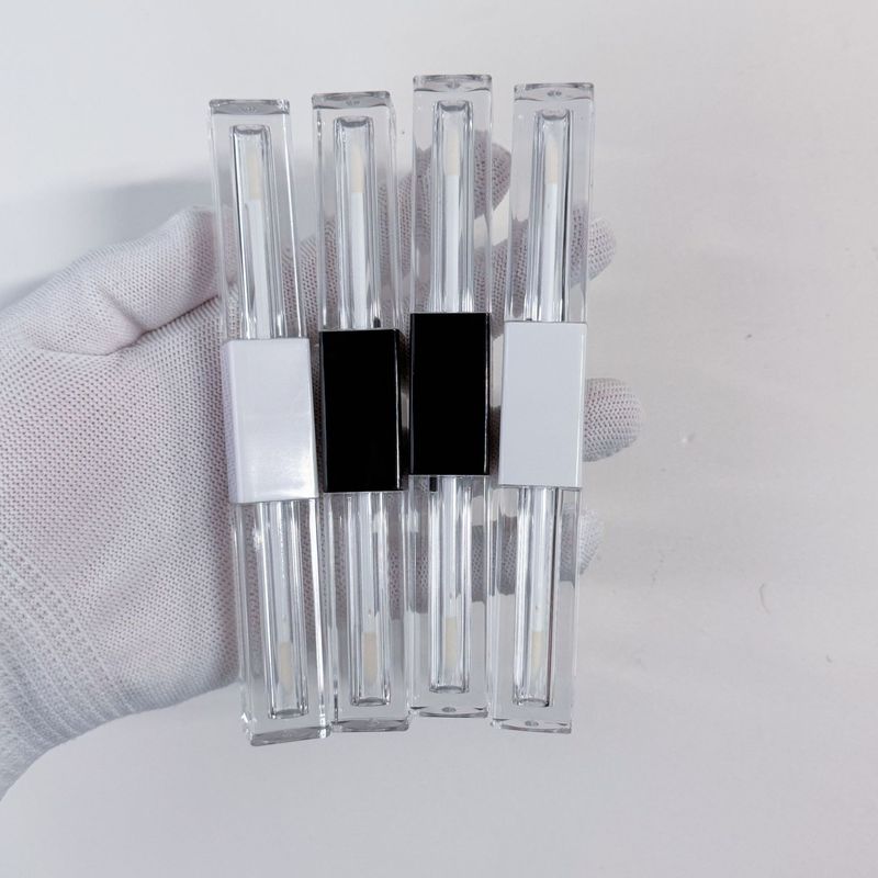 1.5ml*2/3ml*2粉色现货唇彩管包材方形双头二合一遮瑕提亮唇蜜瓶|undefined