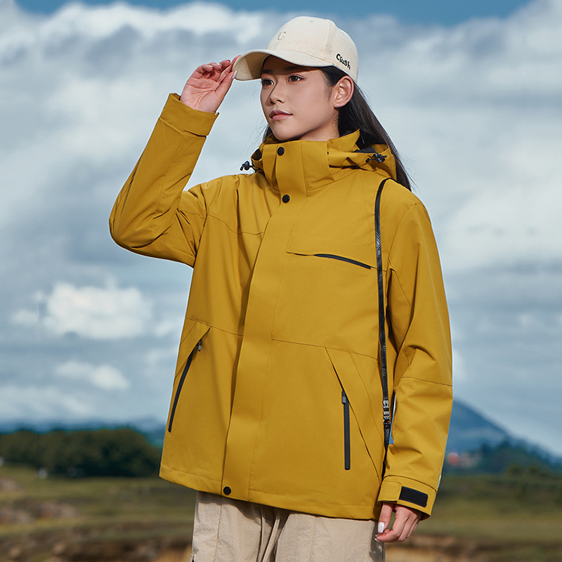 Men's and Women's Three-In-One Jacket Autumn and Winter Outdoor Windproof, Waterproof and Warm Couple Mountaineering Jacket C96999