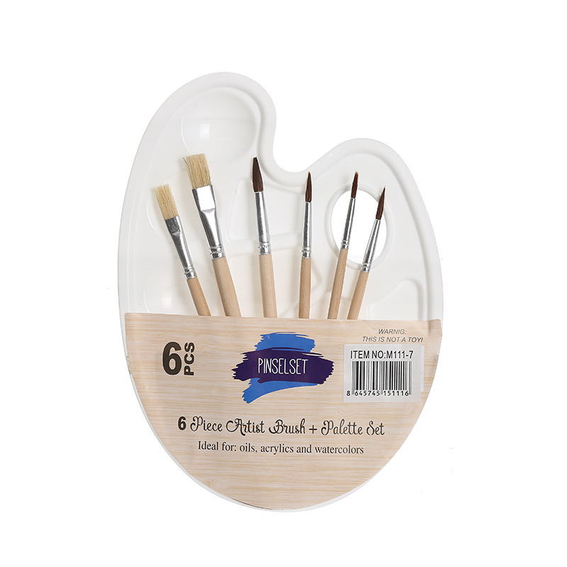 Juego de pinceles de paleta transfronterizos, suministros de pintura para el aprendizaje del arte infantil, fabricante de paletas de acuarela, venta al por mayor creativa