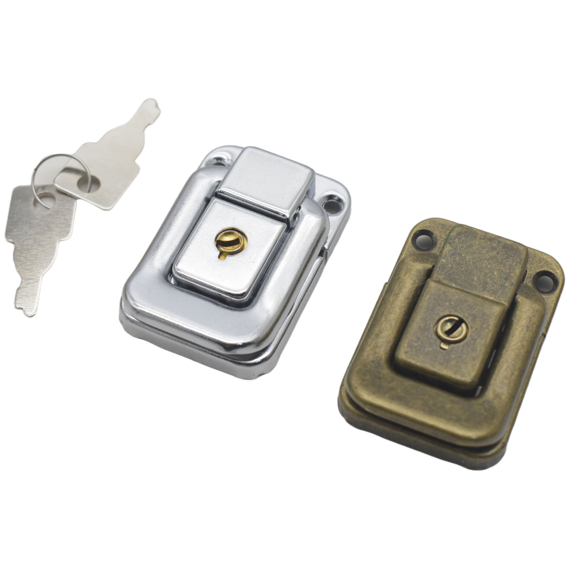 Directly from the Manufacturer: Iron Plate with Copper Core, Medium-Sized Rectangular Lock, High and Low Grade, with Key, Safety Lock