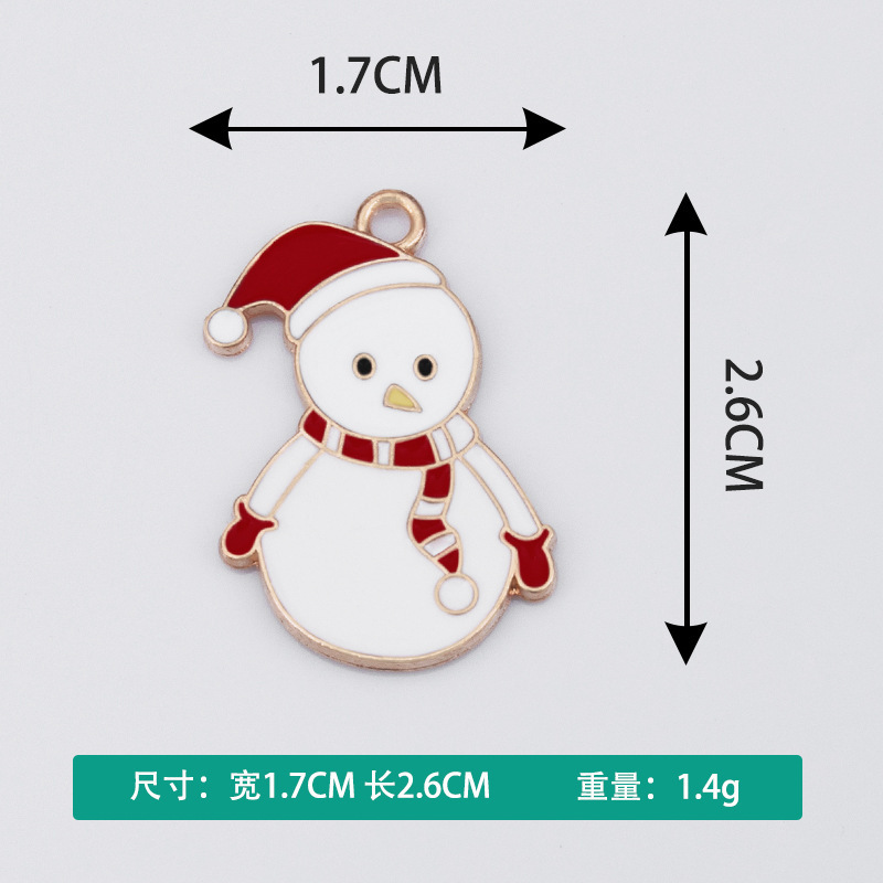 卡通圣诞节系列滴油点钻项链手链吊坠小挂件批发创意饰品diy配件|undefined