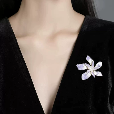 Yaxa sancaqları Bauhinia Flower Brooch, High-End