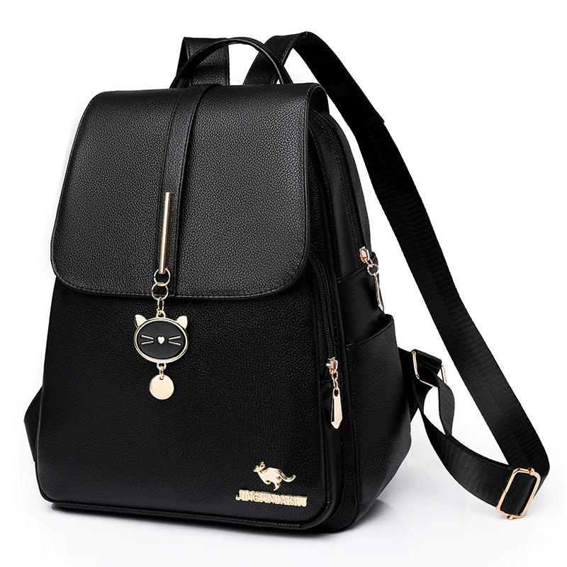 Backpack, winter capacious shoulder bag, 2023