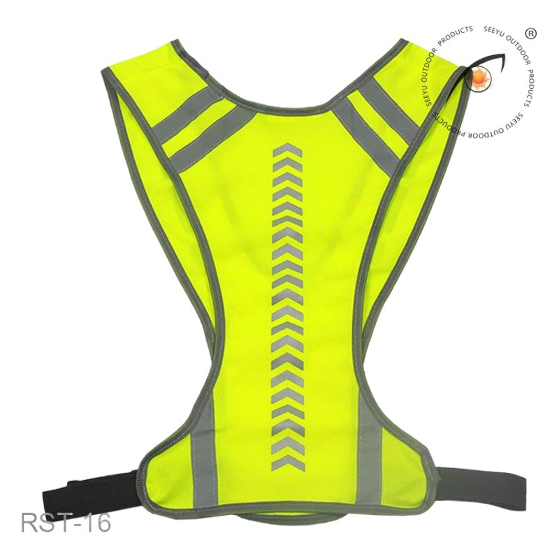 Nuevo chaleco reflectante de ciclismo transfronterizo de Amazon deportes al aire libre indicador de flecha