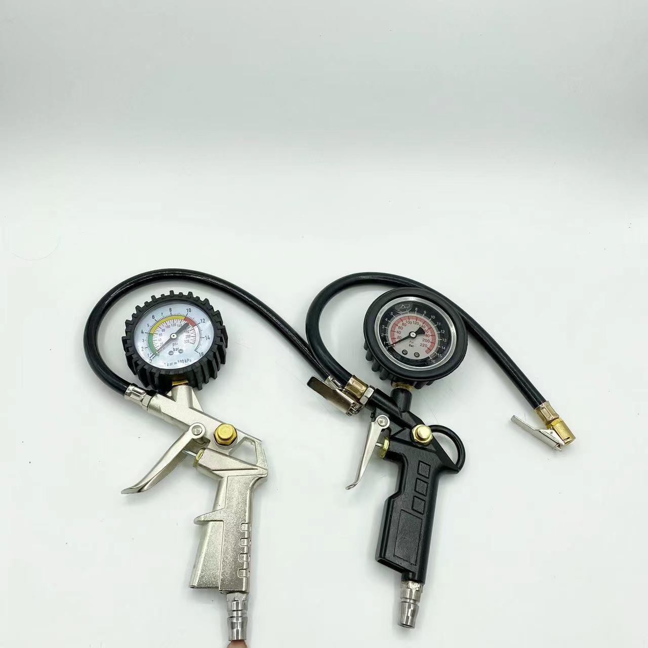Air pressure gauge, tire pressure gauge with inflation function, digital display car tire pressure gauge, high-precision truck tire pressure monitoring