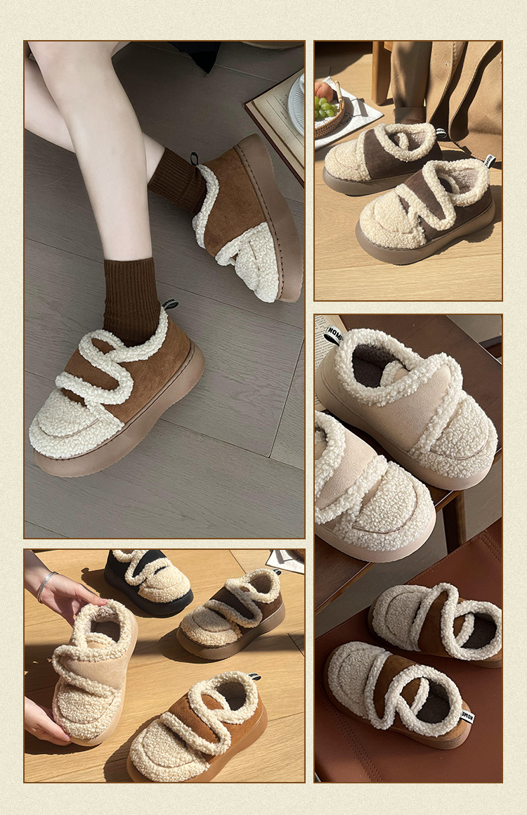 Women Velvet Open-Toe Summer Spring Bedroom Outdoor Cushioned Thermal Machine Washable Slippers Indoor Shoes_voghion.com