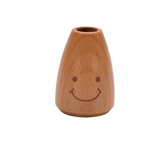 Beech Smiley Face Toothpick Barrel Mini Toothpick Barrel Cute Mini Portable Toothpick Jar Wholesale Creative Wooden Toothpick Jar