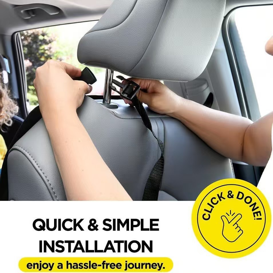 Oxford cloth car seat anti-dirt protective pad, car seat back storage bag, car storage bag, rear seat anti-kick pad