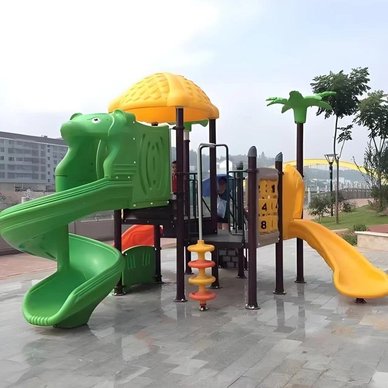 Slide para niños equipos de juegos al aire libre juguetes grandes combinación slide techo slide de plástico ocio entretenimiento