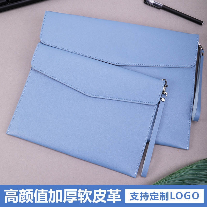 A4 leather file bag with portable A5 briefcase file bag advertising file bag custom contract bag printable logo A4 leather file bag with portable A5 briefcase file bag advertising file bag custom contract bag printable logo