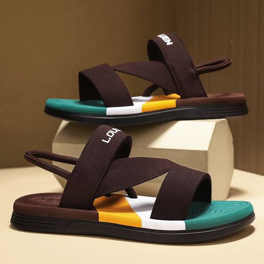 Dopamine Slippers Men's New Summer Style Work and Commuting Thick-Soled Sandals and Slippers Casual and Versatile Slippers