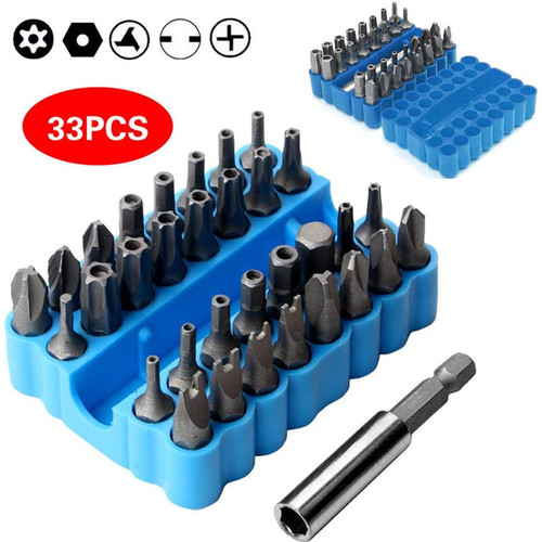 Ratchet 33pc piece set, bit set, special-shaped screwdriver bit, electric screwdriver accessories set