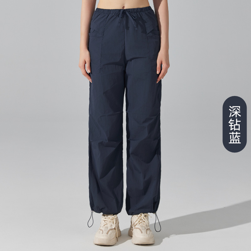 Pantalones de surf cómodas y resistentes al desgaste, pantalones de montaña al aire libre, pantalones de cintura alta, pantalones de tendencia de piernas anchas, pantalones de fitness