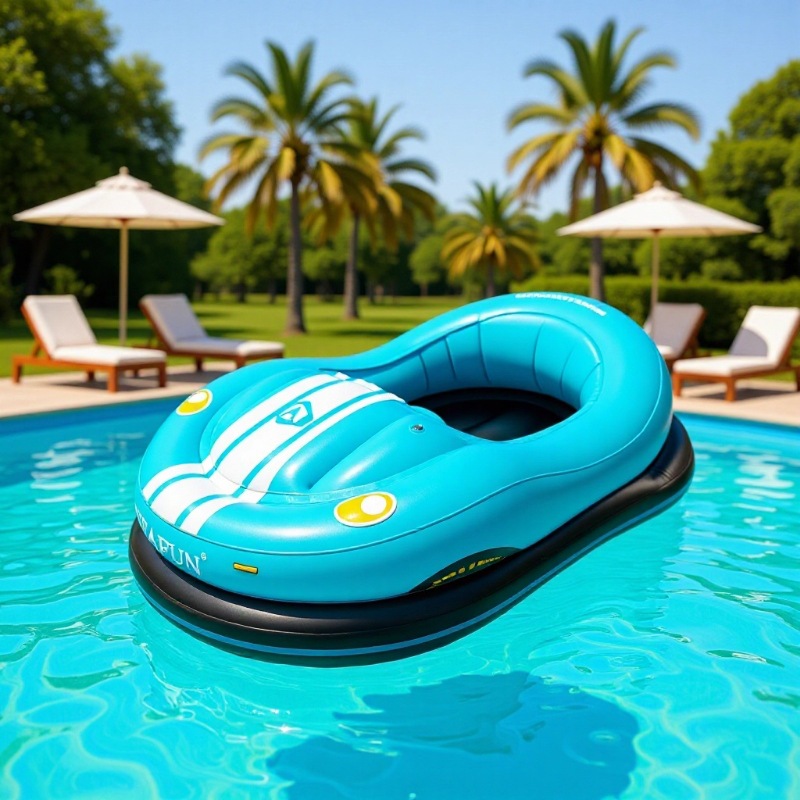 Brand New Outdoor Water Inflatable Floating Row Electric Bumper Car Swimming Pool Seaside Floating Bed Toy Propeller Supplies