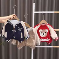 Весенне-осенняя куртка для маленьких девочек, стильная осенняя одежда для малышей, модная детская одежда для маленьких мальчиков, бейсбольная рубашка для мальчиков 2 лет
