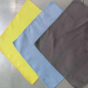 Cross-border new waffle pineapple car towel absorbent fine fiber waffle honeycomb cleaning car wash towel