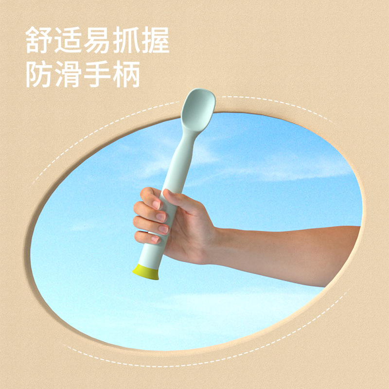 Toukie bebé cuchara de alimentación niños vajilla al por mayor de pie recién nacido suplemento alimenticio cuchara traje