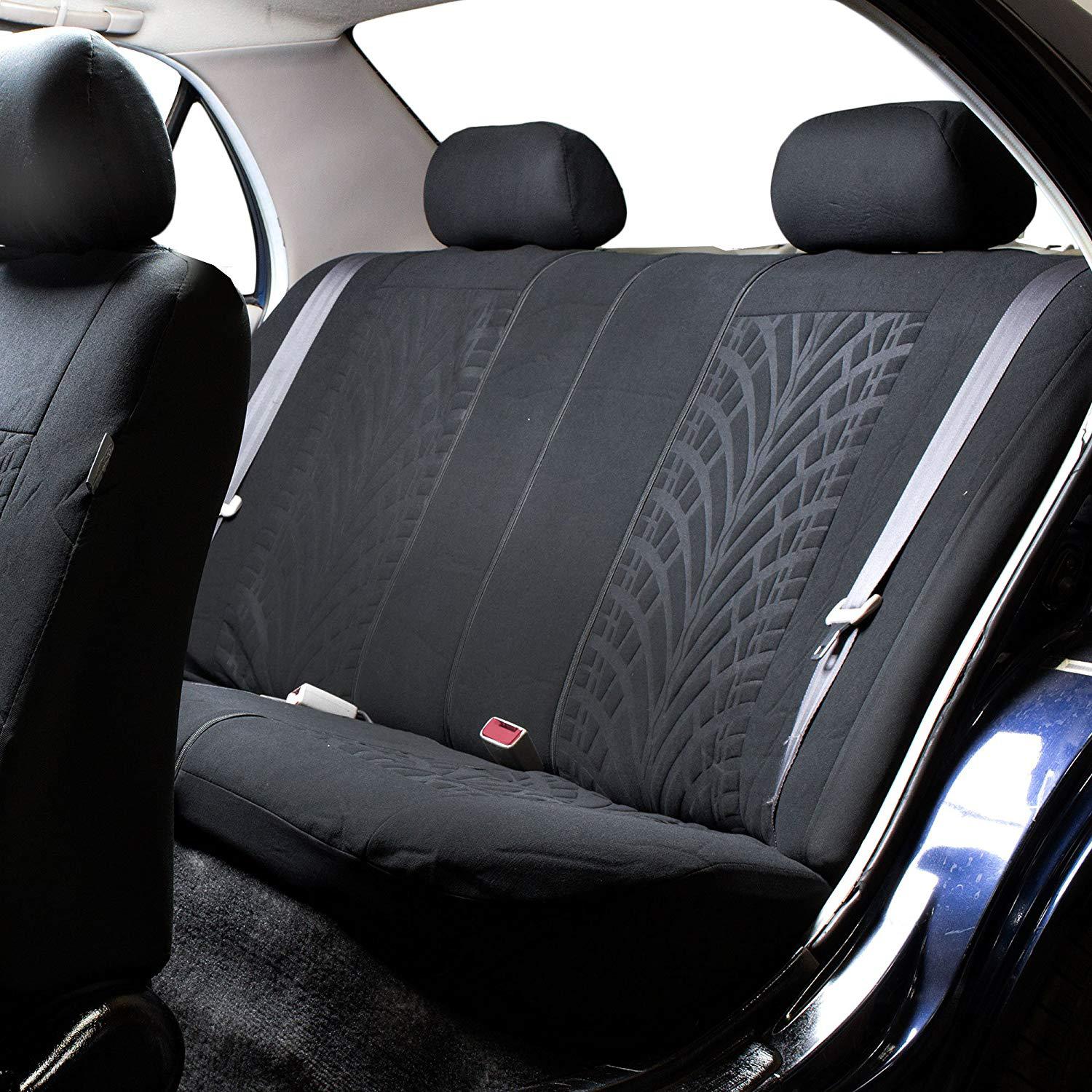 Cross-Border Hot-Selling Elastic Fabric Tire Pattern Press-Stitched Seven-Seater Car Seat Cover 13-Piece Set Seat Cushion