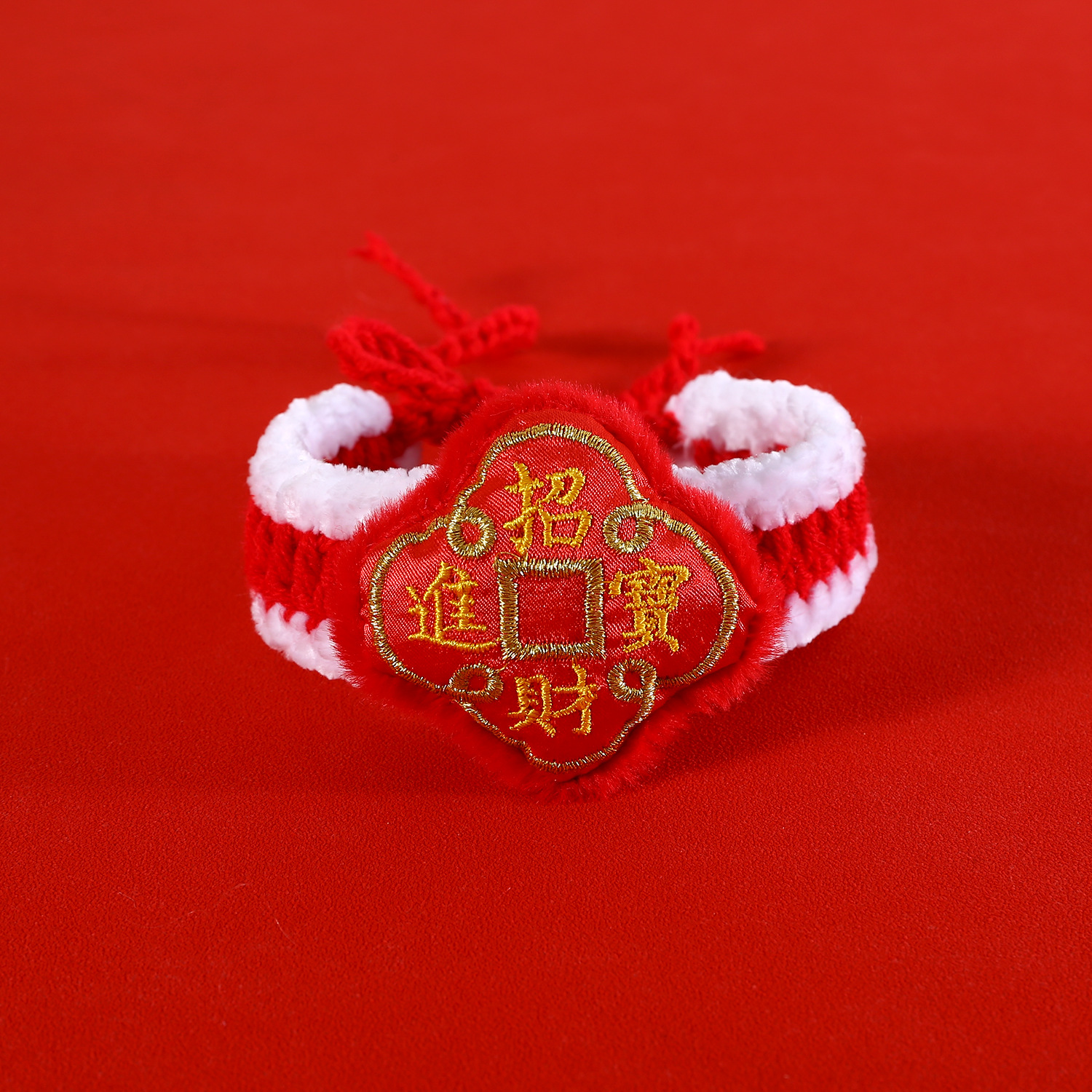 2024 dragón año mascota collar de dibujos animados peluche despertar león gancho de mano lana gato perro bufandas de Año Nuevo Festival de Primavera